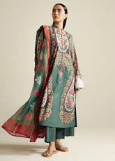 3-PC Unstitched Digital Printed Chiffon Coco By Zara Shahjahan | Sol-9A